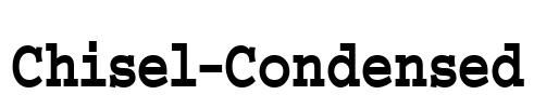 Chisel-Condensed Font Image