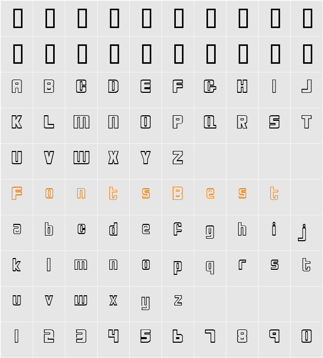 JI-Outing Character Map