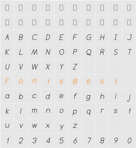 NTS Akkhara Character Map