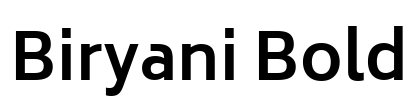 Biryani Bold Font Image