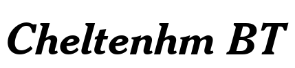 Cheltenhm BT Font Image