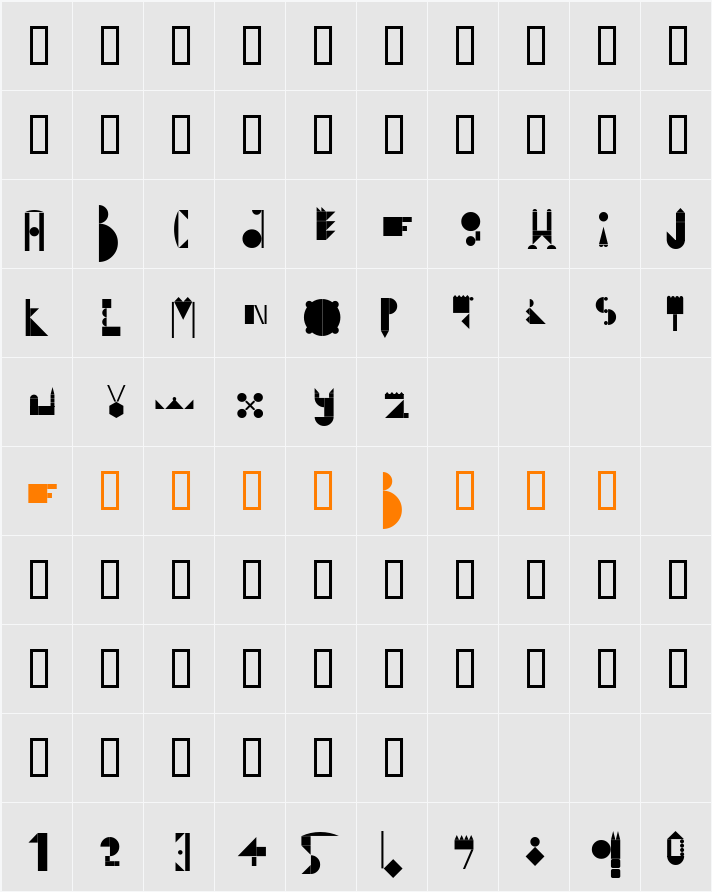 DIY Foundations Character Map