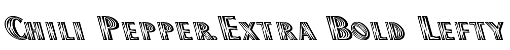 Chili Pepper-Extra Bold Lefty Font Image