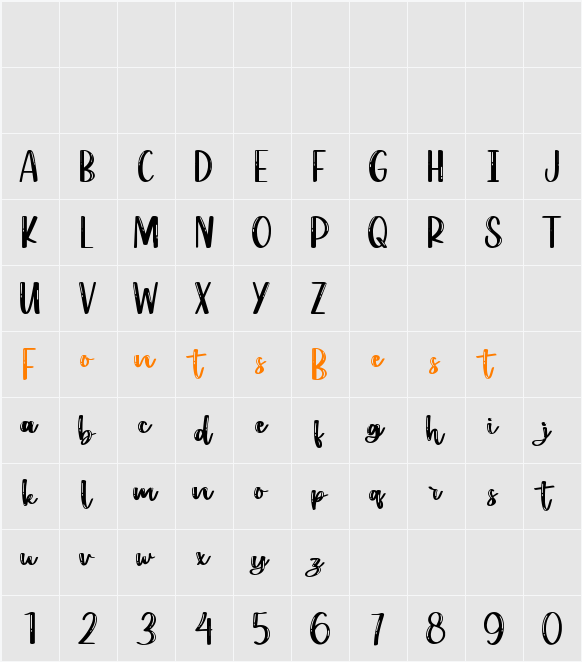 Normal Character Map