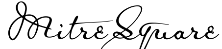 MitreSquare Font Image