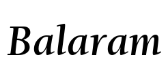 Balaram Font Image