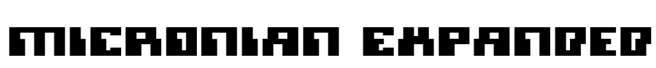 Micronian Expanded Font Image