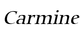 Carmine Font Image