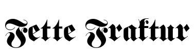 Fette Fraktur