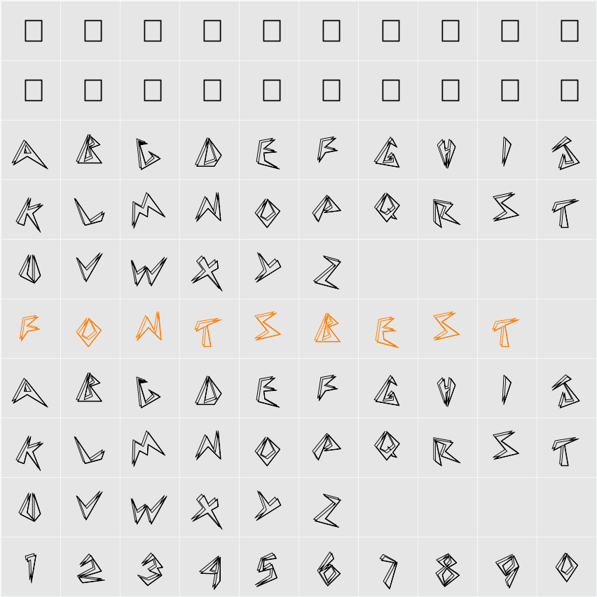 BeeBopp Hollow Character Map