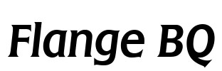 Flange BQ Font Image