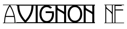 Avignon NF Font Image