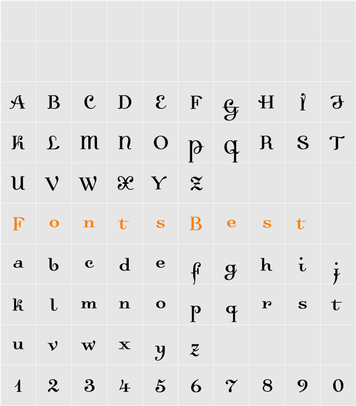 Dalliance Character Map