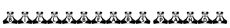 BillyBears Panda Font Image