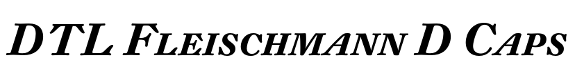DTL Fleischmann D Caps Font Image