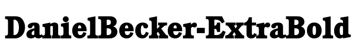 DanielBecker-ExtraBold Font Image