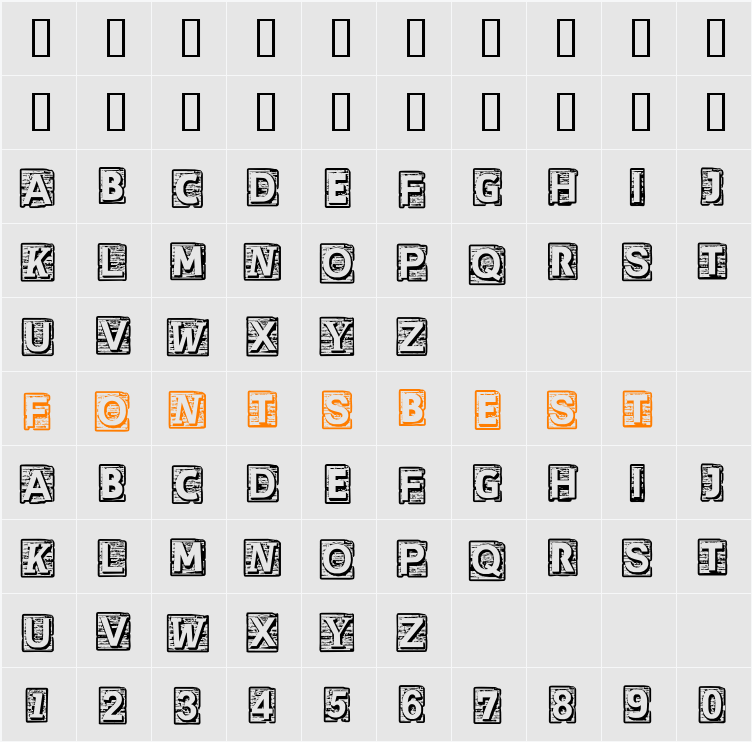 CF Cherokee Character Map