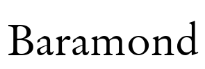 Baramond Font Image