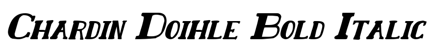 Chardin Doihle Bold Italic