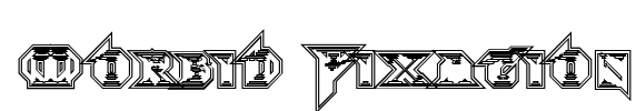 Morbid Fixation Font Image