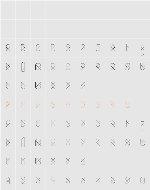Biohack Character Map