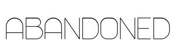 Abandoned Font Image