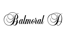 Balmoral D Font Image