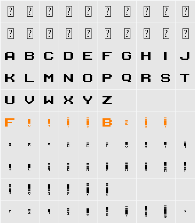 395 equalizer 2 Character Map