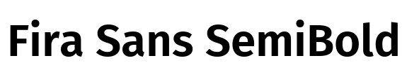 Fira Sans SemiBold