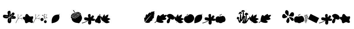 Autumn Days - Personal Use Clipart Font Image