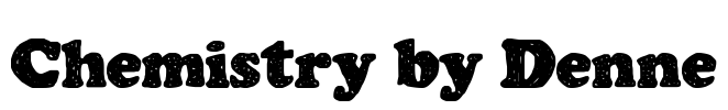 Chemistry by Denne Font Image