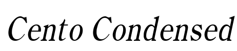 Cento Condensed