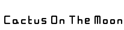 Cactus On The Moon Font Image