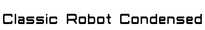 Classic Robot Condensed Font Image