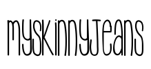 MySkinnyJeans Font Image