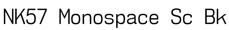 NK57 Monospace Sc Bk