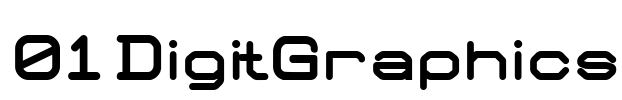 01 DigitGraphics Font Image
