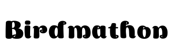 Birdmathon Font Image