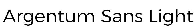 Argentum Sans Light