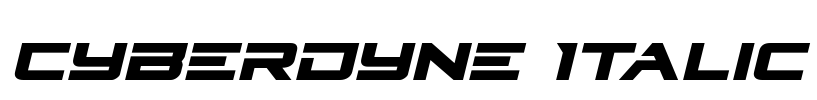 Cyberdyne Italic