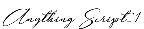 Anything Script_1 Font Image