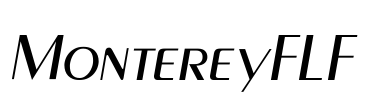 MontereyFLF Font Image