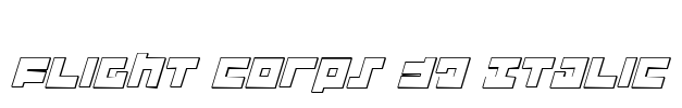 Flight Corps 3D Italic