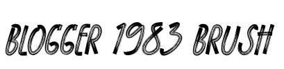 BLOGGER 1983 BRUSH