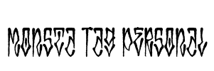 Monsta Tag Personal Font Image