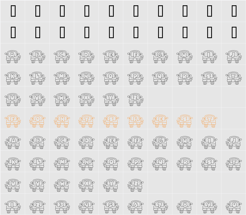 CK Off Road Character Map