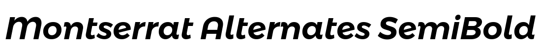 Montserrat Alternates SemiBold Font Image