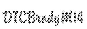 DTCBrodyM14 Font Image