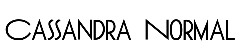 Cassandra Normal Font Image
