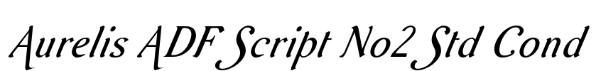 Aurelis ADF Script No2 Std Cond Font Image